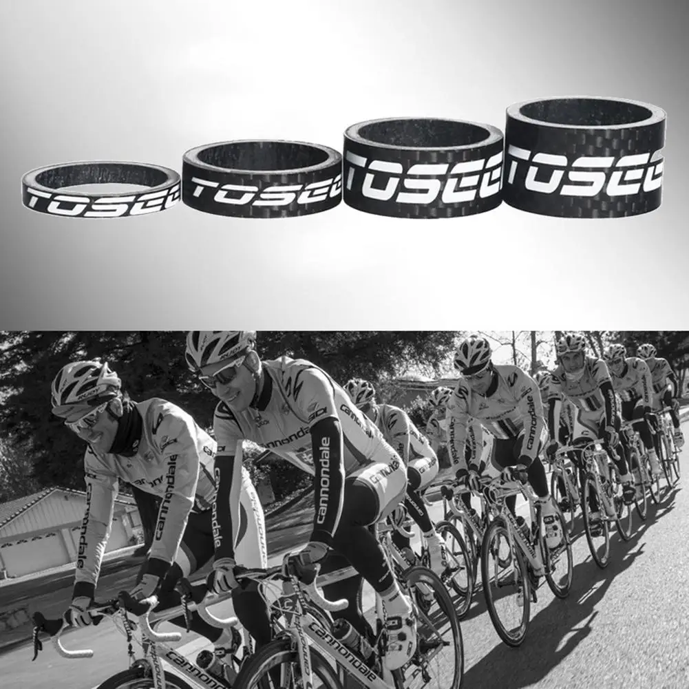 Carbon Fiber Mountain Road Bike Front Fork Gasket Set Headset Spacer Most Bicycle MTB BMX Fixie Gear | Спорт и развлечения