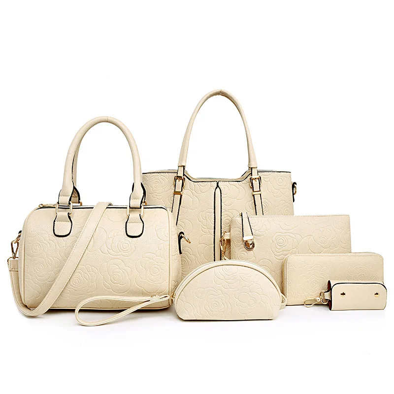 2019 new European and American fashion embossing Compound bag handbags High capacity shoulder bags handbag bolsa feminina | Багаж и сумки