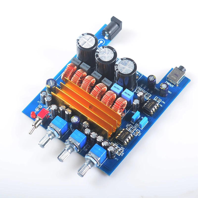 K. GUSS Класс D HIFI 2 1 Высокая мощность цифровой усилитель плата TPA3116 NE5532 * amplificador 2*50 Вт