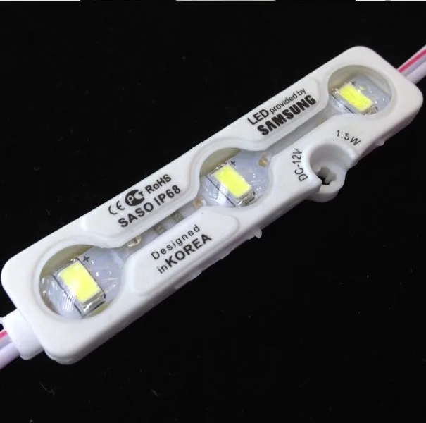 IP68 Samsung SMD 5730 5630 Светодиодный модуль световая рекламная лампа 1 5 Вт 3 светодиода
