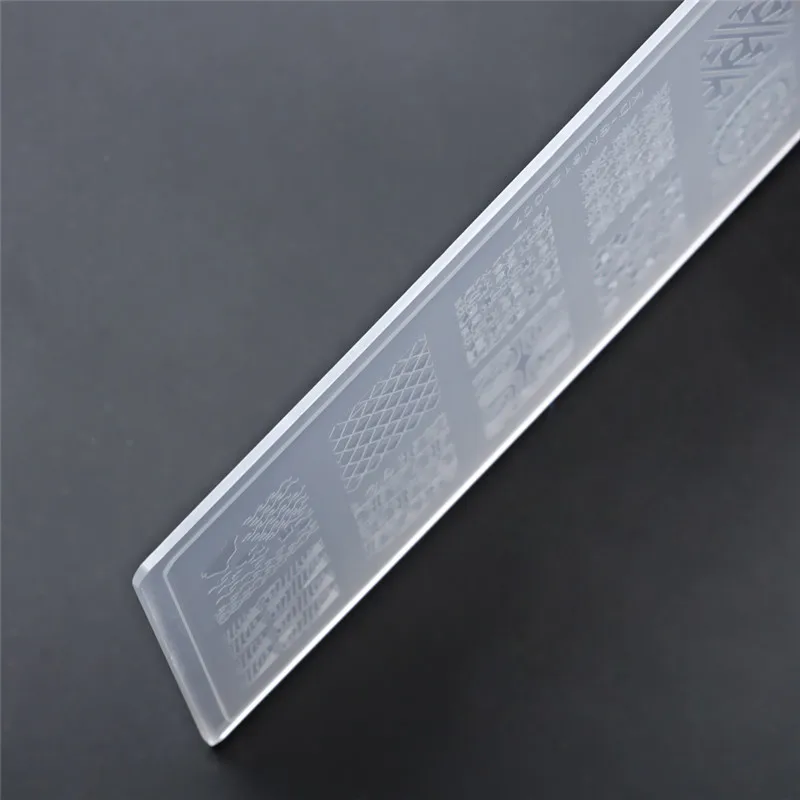 10 шт./лот белые пластины для стемпинга ногтей шаблон печати ногтевого дизайна