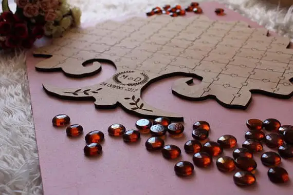 Свадебная Гостевая книга Свадебные головоломки альтернатива головоломка 3D