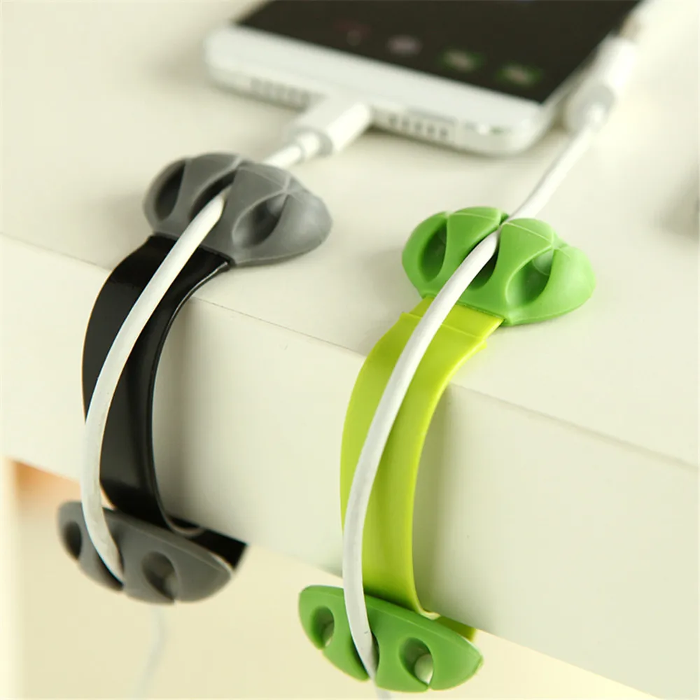 1 шт. милый силиконовый намоточный кабель однотонный органайзер для кабеля