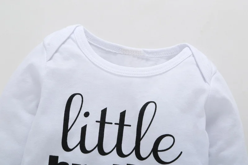 Для новорожденных детей костюм из 3 предметов комплект с длинными рукавами