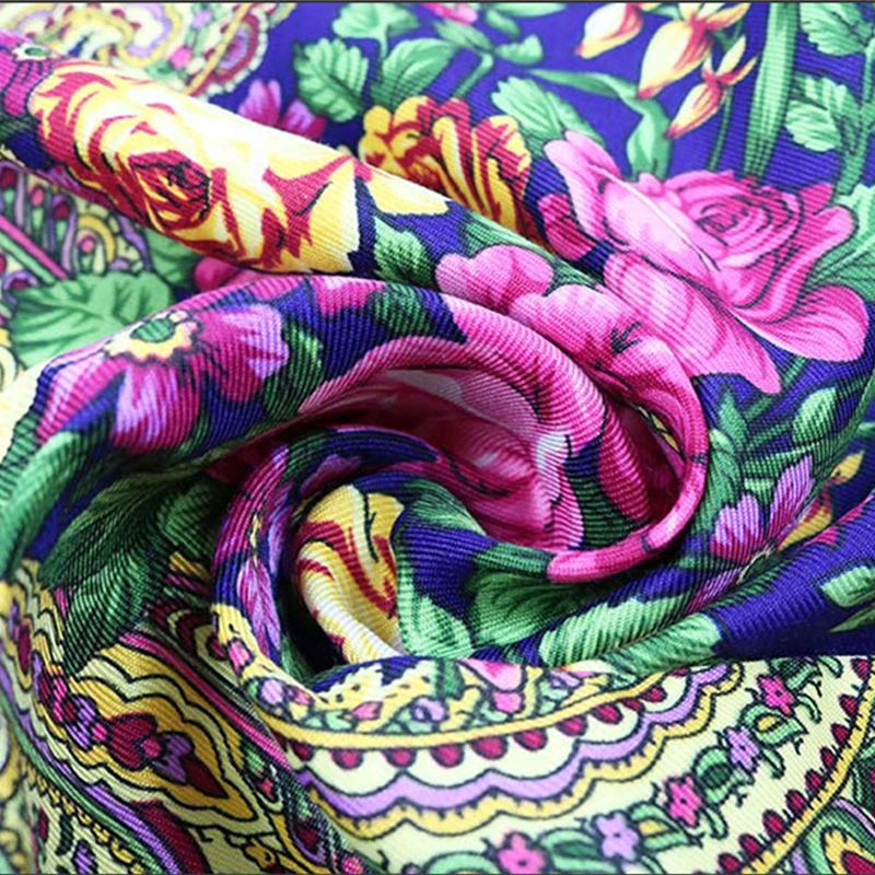 Модный богемный шарф женская зимняя шаль женский с кисточками квадратный ретро