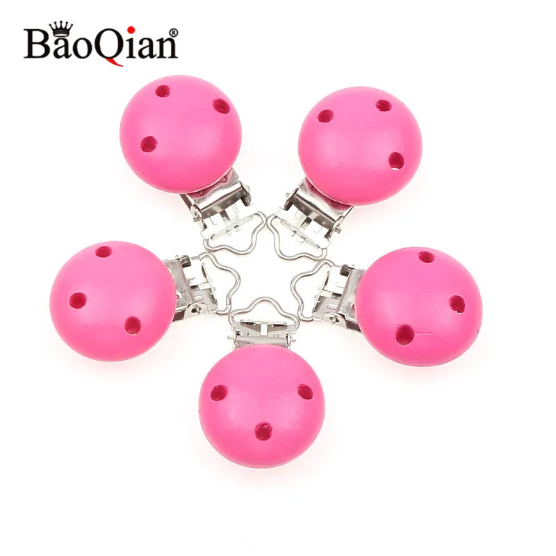 5 шт. деревянные металлические детские соски зажимы для держателей круглые