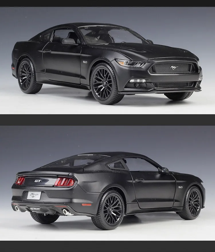 1:18 Maisto Ford Mustang GT матовый черный/оранжевый/желтый/синий/красный литой модельный автомобиль