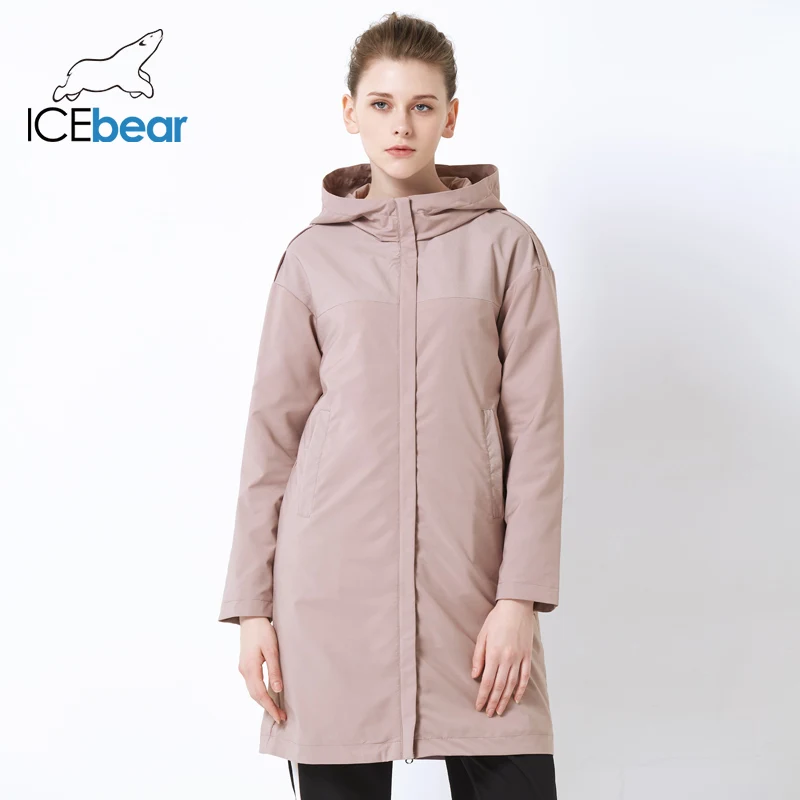 ICEbear 2019 осень новая женская ветровка свободная мода повседневная высокого