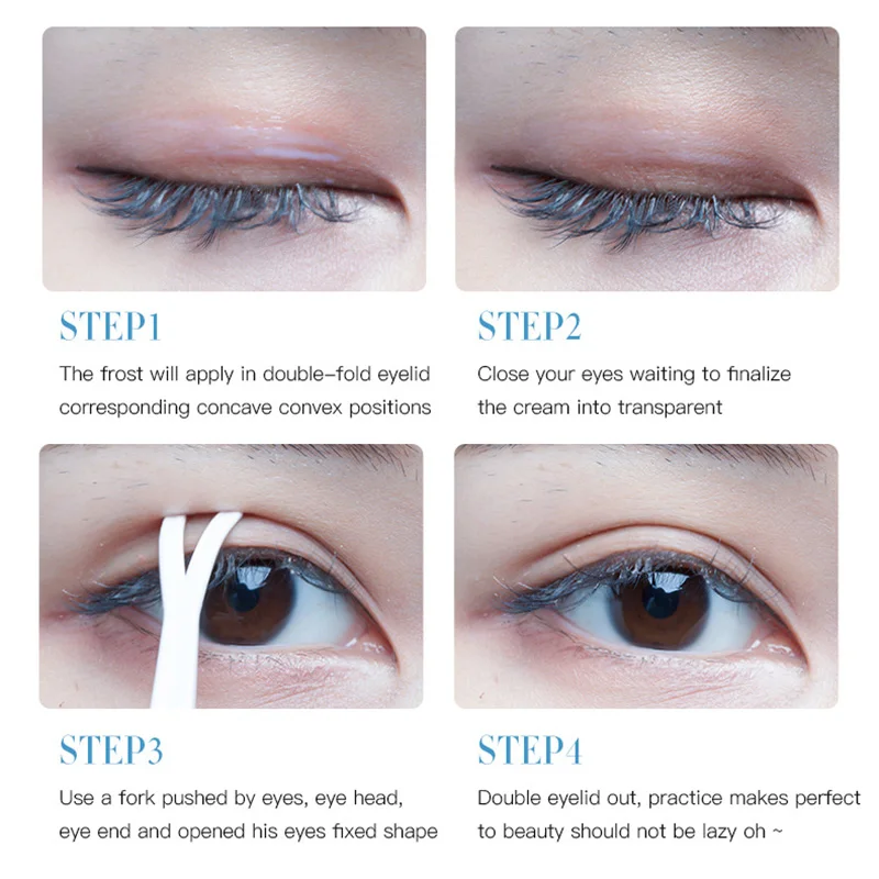 Лучшие невидимые двойные веки для глаз большие прозрачные растягивающиеся