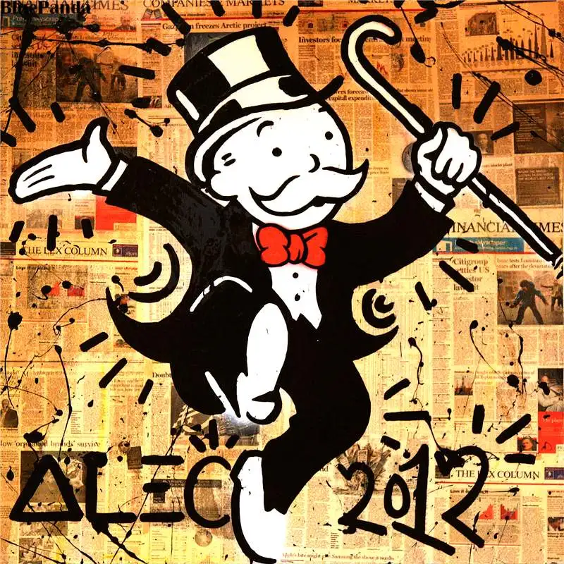 Alec Monopolies холст живопись Звездные войны Дарт плакаты с Дартом Вейдером граффити принты современные стены искусство картина для гостиной домашний декор - Цвет: AM047 (No Frame)