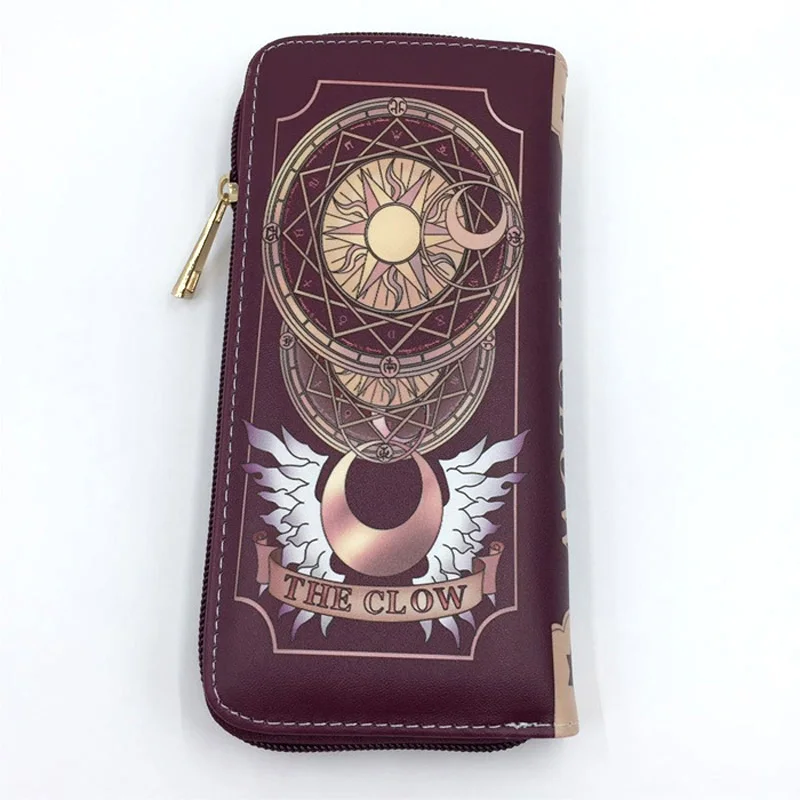 1 Карта аниме Captor Sakura Красочный Длинный кошелек женский клатч кошелек для подарка или коллекции - Цвет: 1