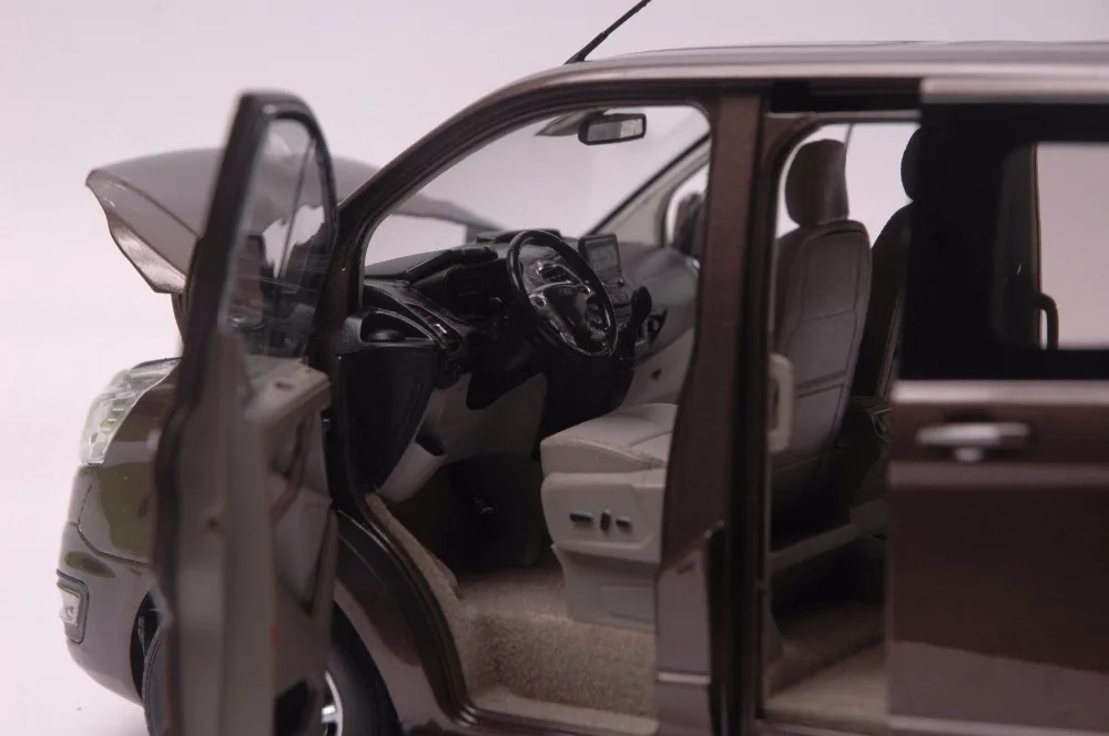 1:18 литья под давлением модель для Ford Tourneo коричневый MPV сплав игрушка автомобиль миниатюрная коллекция подарок