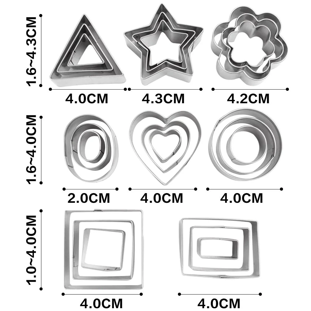 24 шт./компл. форма для печенья из нержавеющей стали|cookie cutter|cookie cutter stainless steelsteel cookie