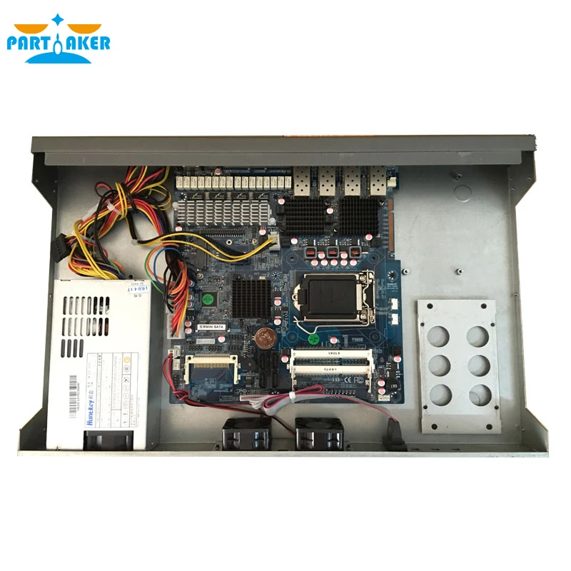 Аппаратный брандмауэр с Intel Z87 I5 4430 4 LAN SPF портами Mikrotik ROS PARTAKER R20 4G RAM 64G SSD|Сетевой