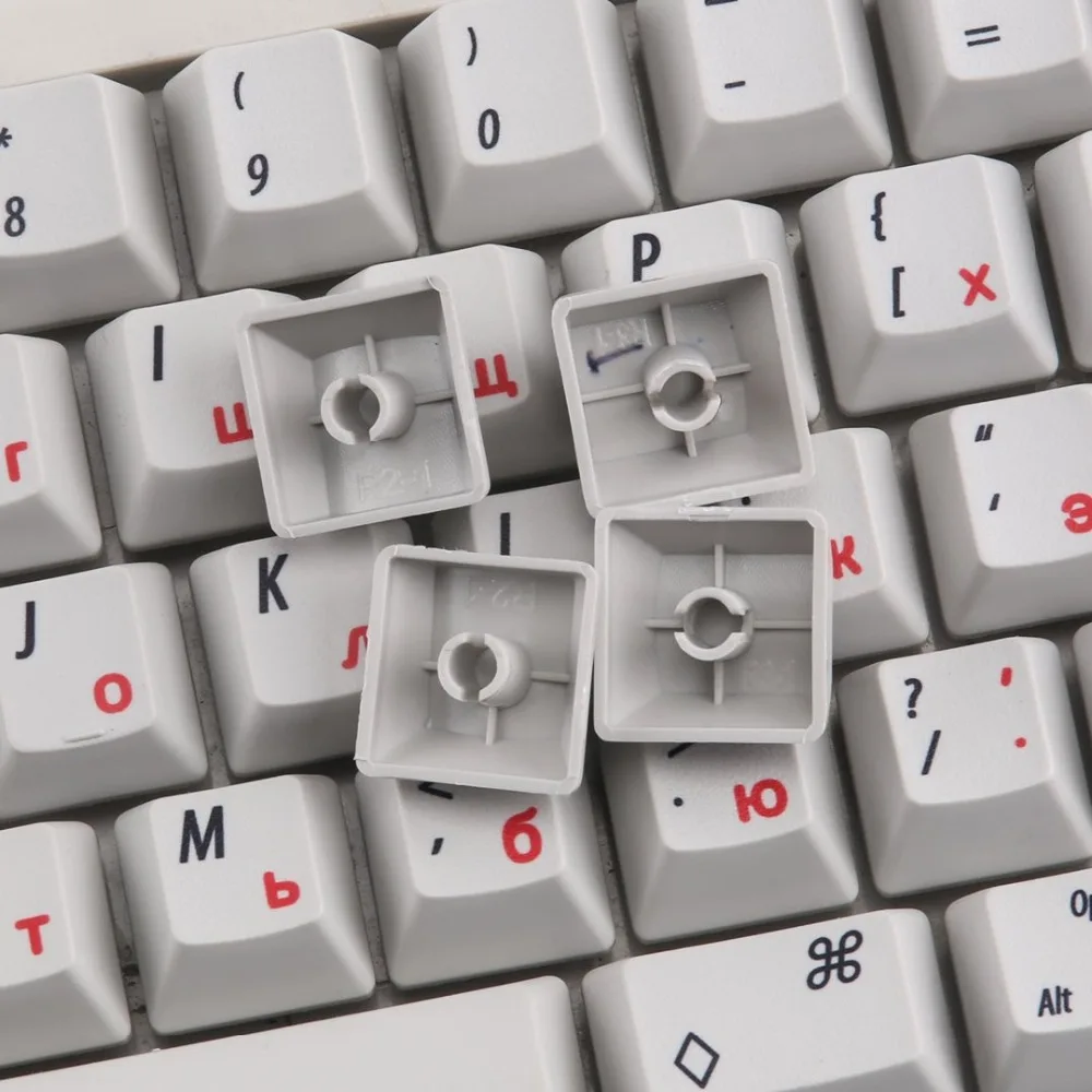 Электростатический емкостный EC светильник серый русский Keycaps Dye sub 60 клавиш