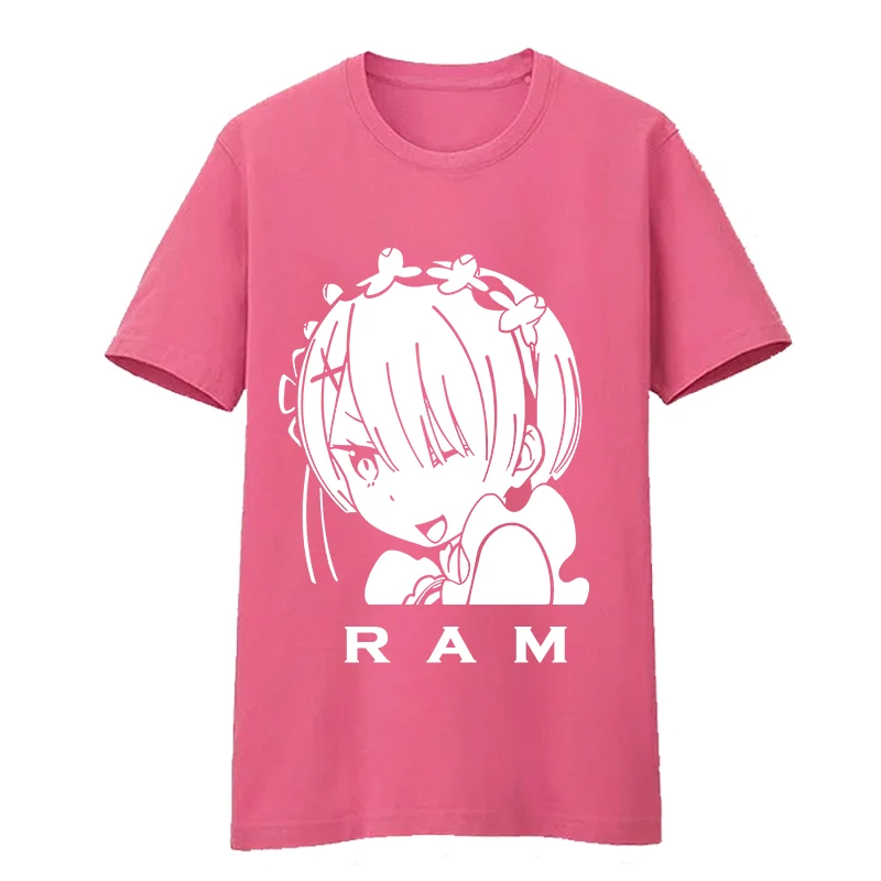 Футболка мужская с коротким рукавом хлопковый костюм для подружек Re Zero Kara Hajimeru