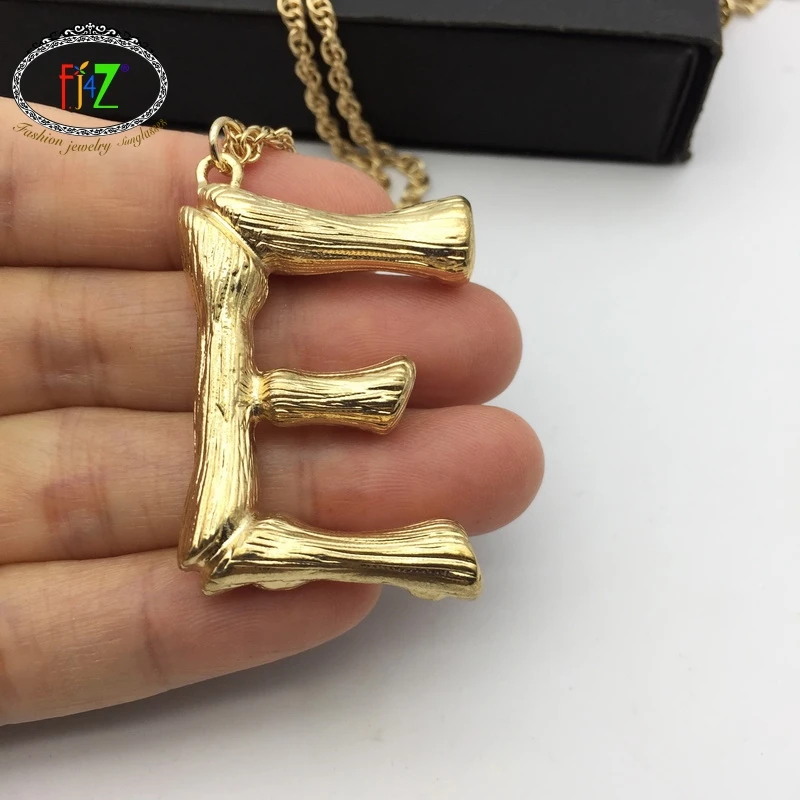 F.J4Z Горячая Распродажа алфавит большой тяжелый E-начальный ожерелье для женщин