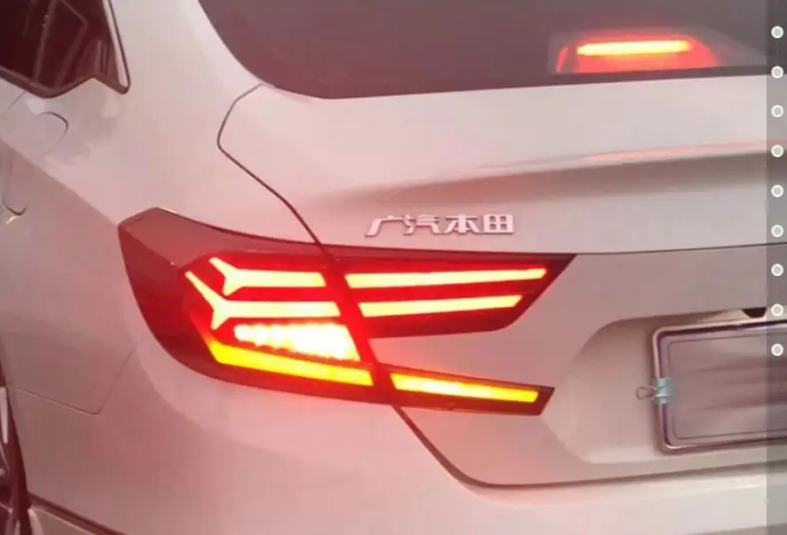 Автомобильный Стайлинг для Accord задний светильник s Accord 10th светодиодный задний светильник Spirior задний фонарь светодиодный DRL+ тормоз+ Парк+ сигнал+ задний светильник