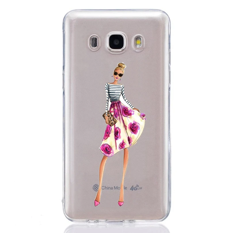For Samsung Galaxy A3 A5 2016 2017 prime J1 J2 J3 J5 J7 TPU Colorful Soft Women Cute Painted Desig Cover Case Fundas C324 |