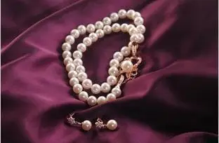 FREE SHIPPING VIA DHL Counters quality goods Round 9-10MM A1AA Natural Freshwater Pearl Necklace 925 silver gold crystal series | Украшения