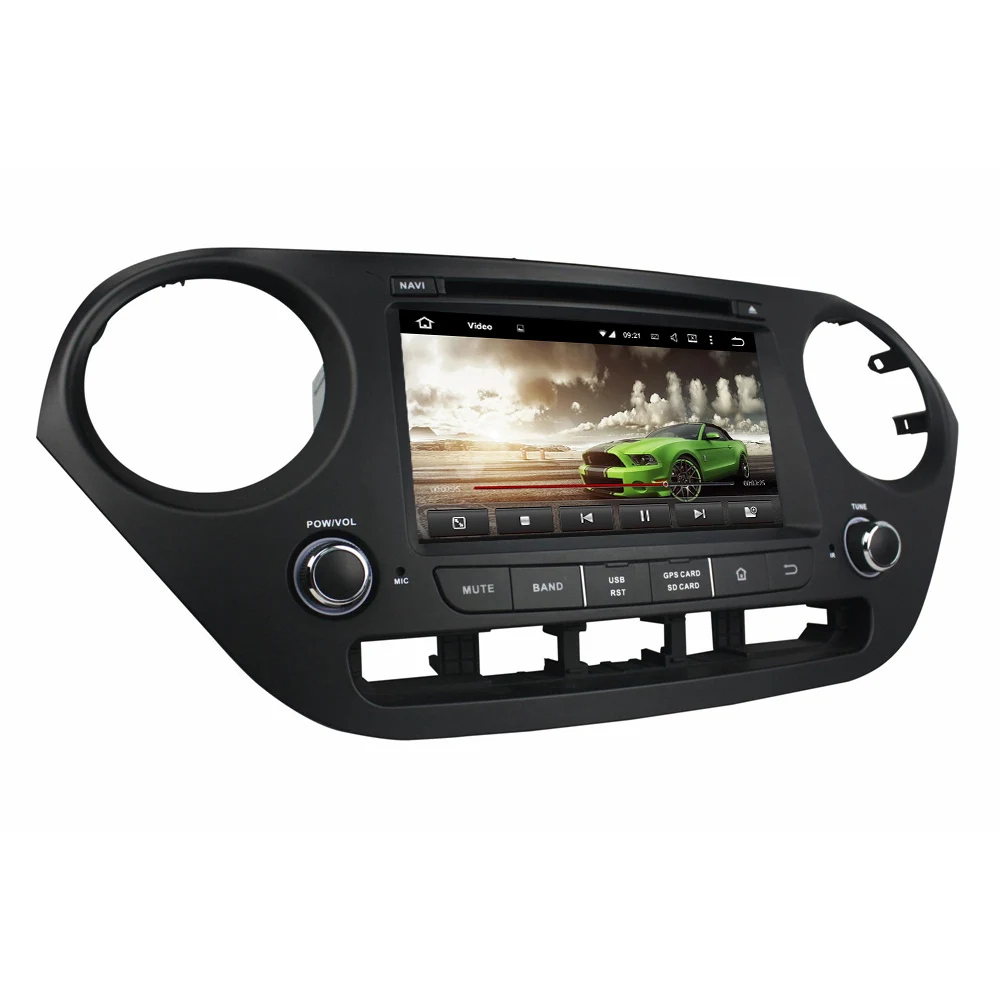 Восьмиядерный 7 'ɸ ядер Android 9 0 автомобильный Радио dvd-плеер GPS для Hyundai grand i10 2013