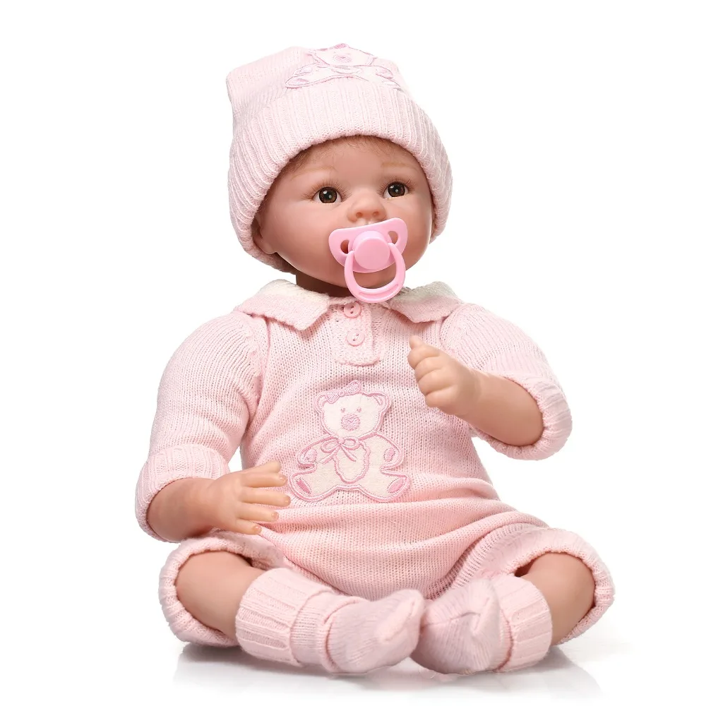 Новые силиконовые куклы reborn baby модные 22 дюйма игрушки для девочек виниловые