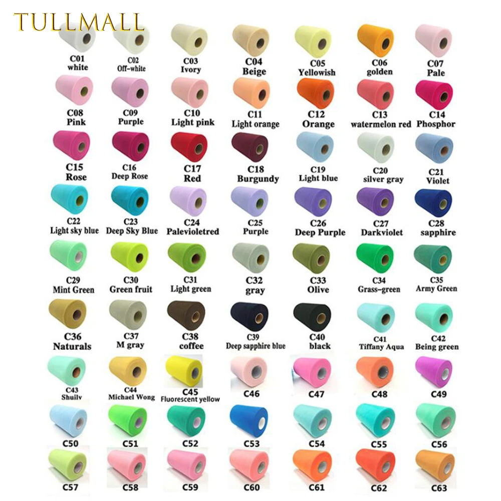 TULLMALL, детское рождественское свадебное украшение, 5 см, 15 см, 25 ярдов, 100 ярдов, Тюлевое рулонное платье-пачка, сделай сам, вечерние праздничные мероприятия, поставщик