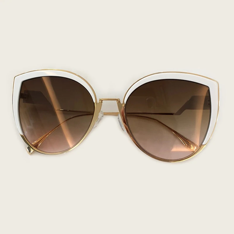 No6 Sunglasses Кошачий глаз, женские солнцезащитные очки,, фирменный дизайн, сплав, оправа, Ретро стиль, женские модные солнцезащитные очки, высокое качество, Oculos De Sol, UV400 - Цвет линз: No6 Sunglasses