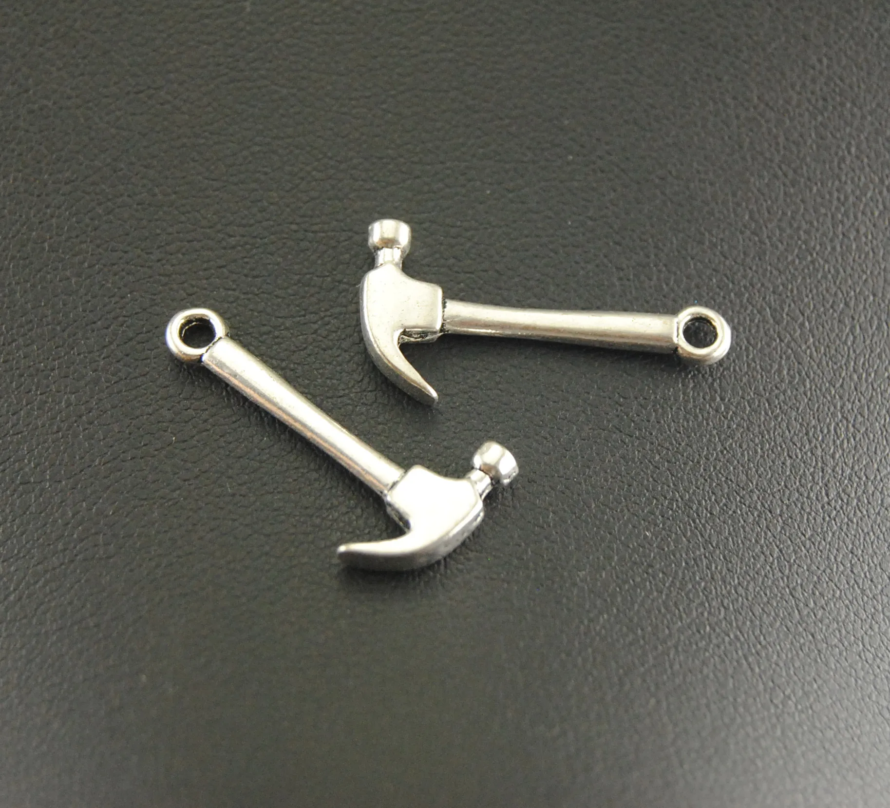 10 шт. серебряные подвески ювелирные изделия ручной работы A846|charms jewelry making|hammer