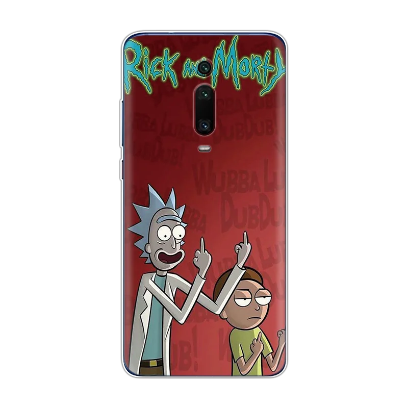 Чехол для телефона Rick And marty с забавным рисунком Co mi c для Xiaomi mi 9T Pro 9 SE Note 10 из мягкого ТПУ для Red mi K30 Note 8 7 8T K20 Pro