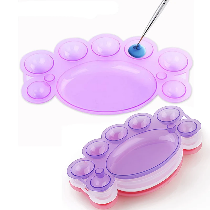 1 шт. рисование инструмент для живописи лаков ногтей палитра смешивания