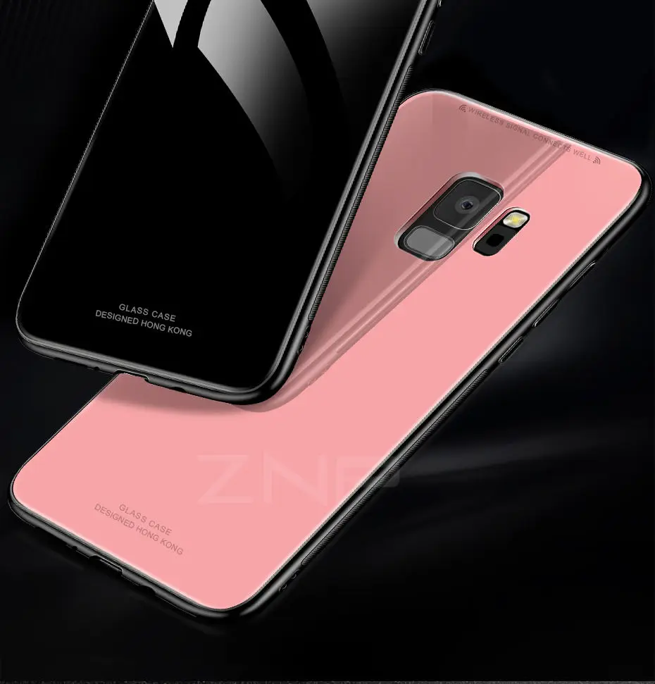 ZNP роскошный задний стеклянный чехол для телефона для samsung Galaxy S10 S9 S8 Plus S10E полный чехол для samsung Note 8 9 S7 Edge чехол s Shell