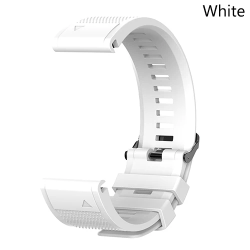 ECSEM watch band для Garmin Fenix 5S/fenix 5S plus браслет силиконовый ремешок quickfit band 20 мм - Цвет: White