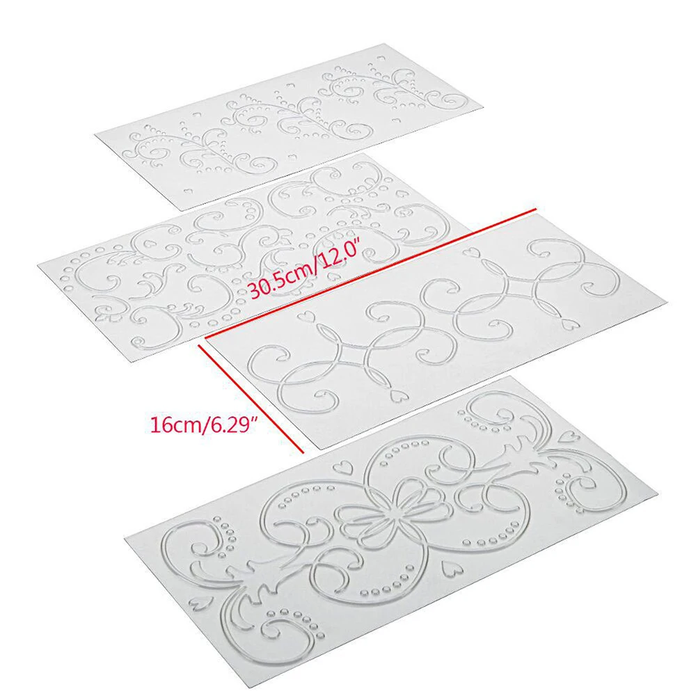 4 шт. клетчатая ротанговая форма для торта прозрачная пластиковая текстура