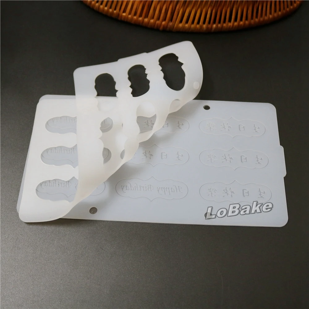 (2 шт./компл.) двухслойные китайские и английские слова в форме счастливого дня