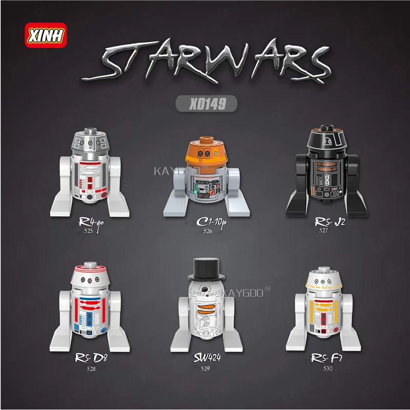 Одна распродажа Звездные серии космические войны фигурка BB8 R2D2 C1 10P R5 D4 R5D4 J2 D8 SW424