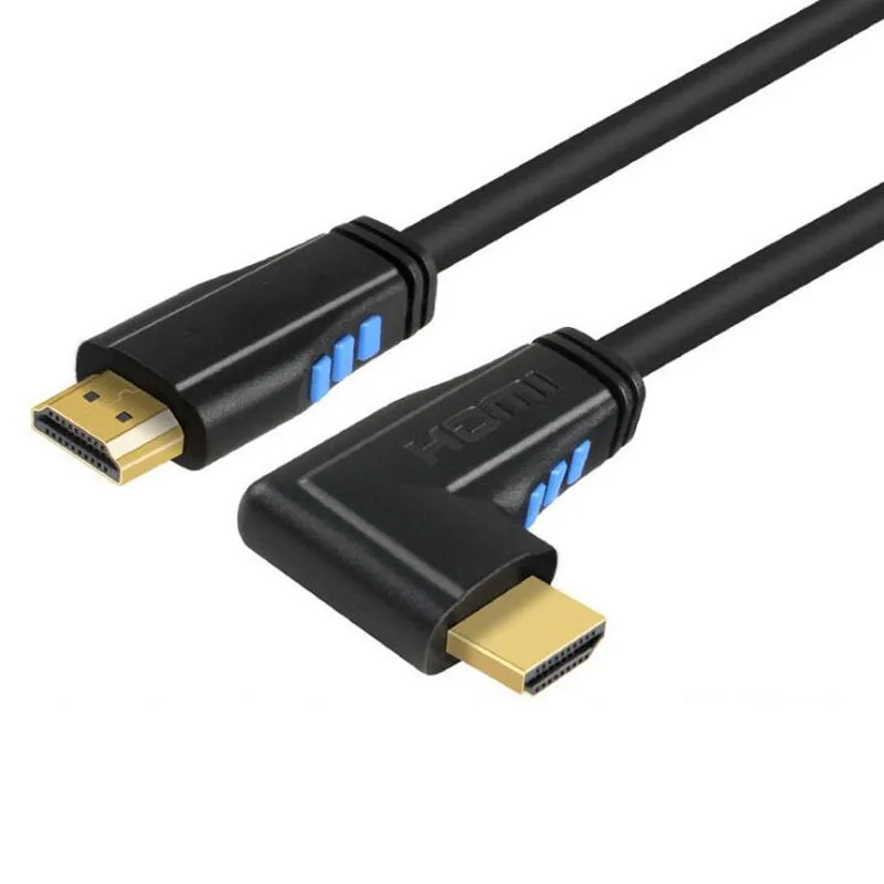 Правой и левой Угловой совместимому с HDMI 2 0 кабель поворотом на 90 градусов HDR 4K/60Hz