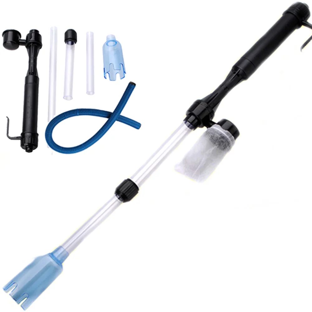 Aquarium Battery Syphon Auto Fish Tank Vacuum Gravel Water Filter without the batteries Pet Aquatic Cleaning Tools | Дом и сад