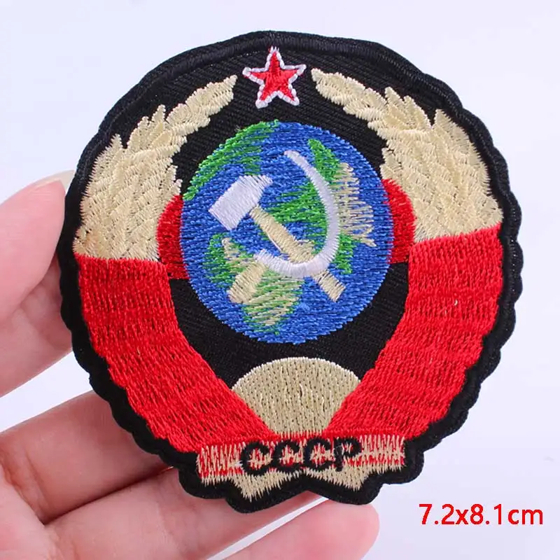 F-PE4193CT Металлические полосы панк нашивки Вышитые заплатка для одежды Хиппи Патч гладить вышивать на пачках полоса на одежде аппликация Одежда F - Цвет: F-PE4193CT