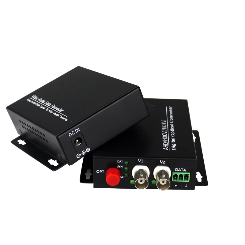 Высококачественные двухканальные волоконно-оптические преобразователи HD CVI для