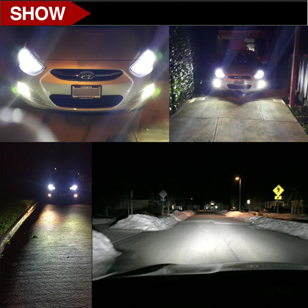 Со светом 1 пара Автомобильный источник света H4 Светодиодная лампа с высокой