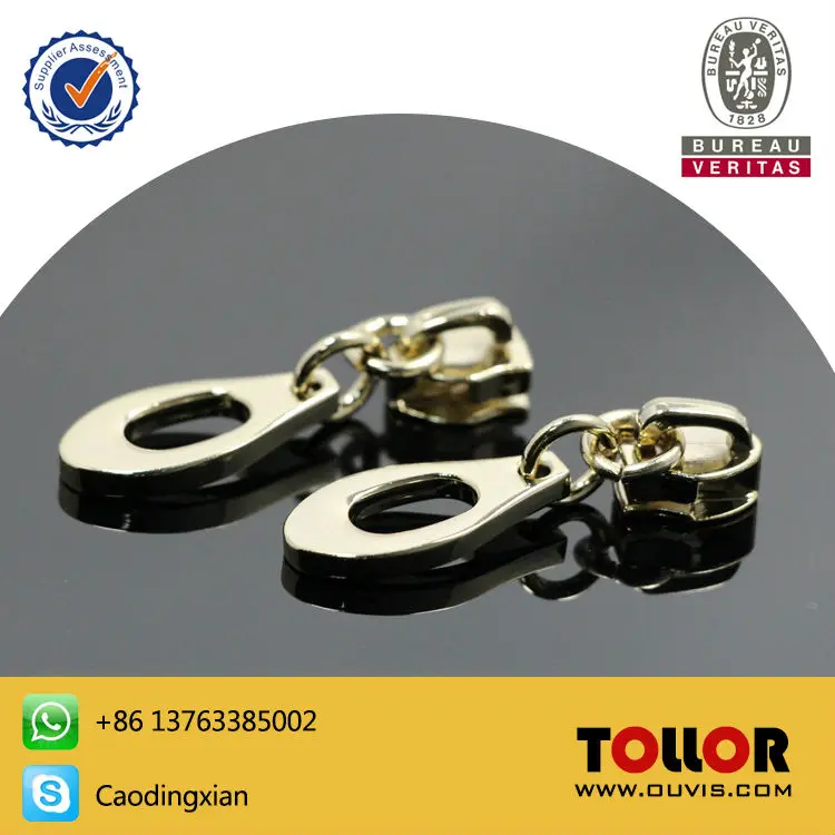 

High Quality Zinc Alloy zipper puller For Handbag Die-cast Metal Zipper Slider Head For Fashion Bag DIY Handwork Bag Parts