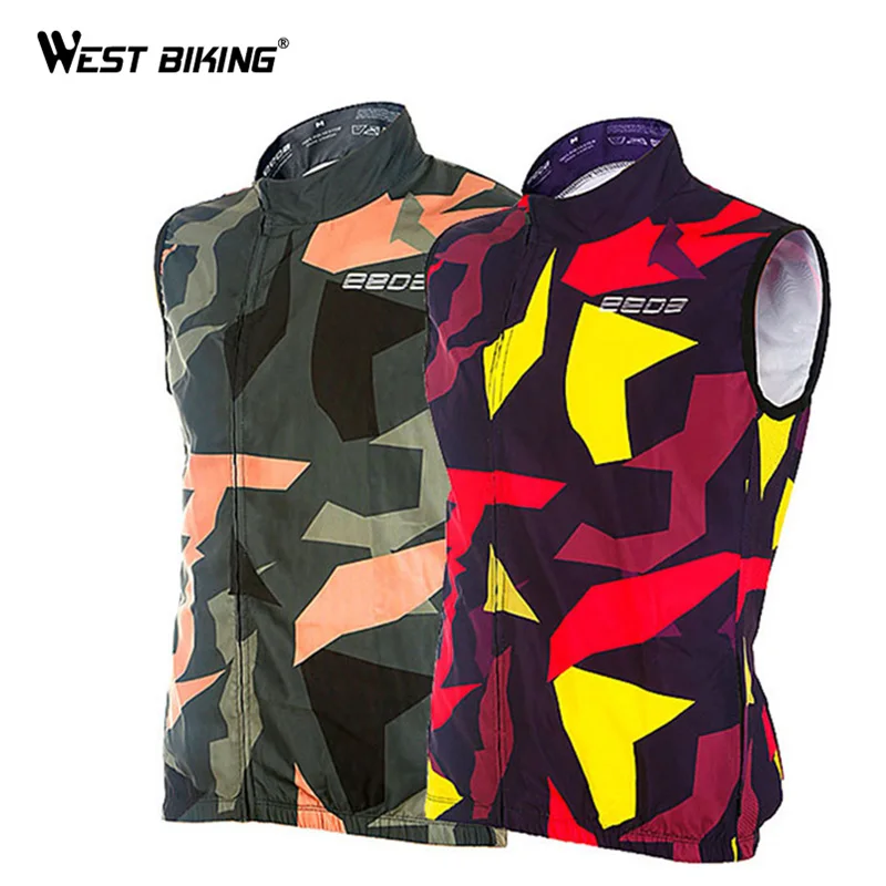 WEST BIKING куртка без рукавов для велоспорта, ветрозащитная, дышащая, весна-лето, жилет для горного велосипеда, MTB, шоссейный велосипед, велосипедный жилет