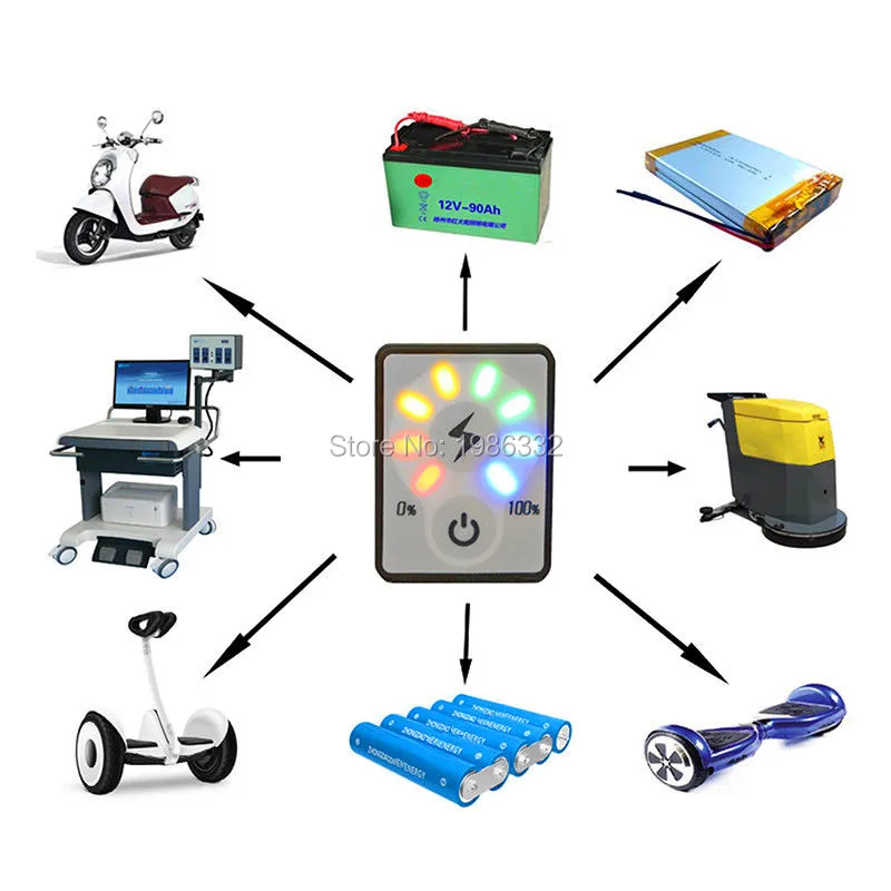 Светодиодный светильник WS16 измеритель емкости свинцово-кислотных аккумуляторов