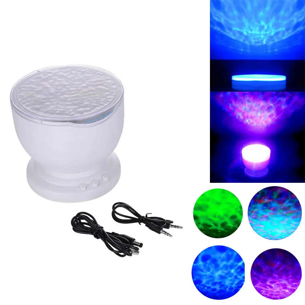 

Rainbow Wave Projector Lamp LED Night Light Aurora Master Bedroom Party Light Supplies
