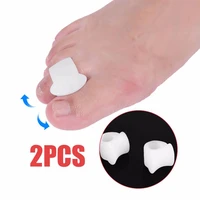 1 pair toe separator soft silicon feet care braces professional supports tools relax cushion pain relief hallux valgus orthosis