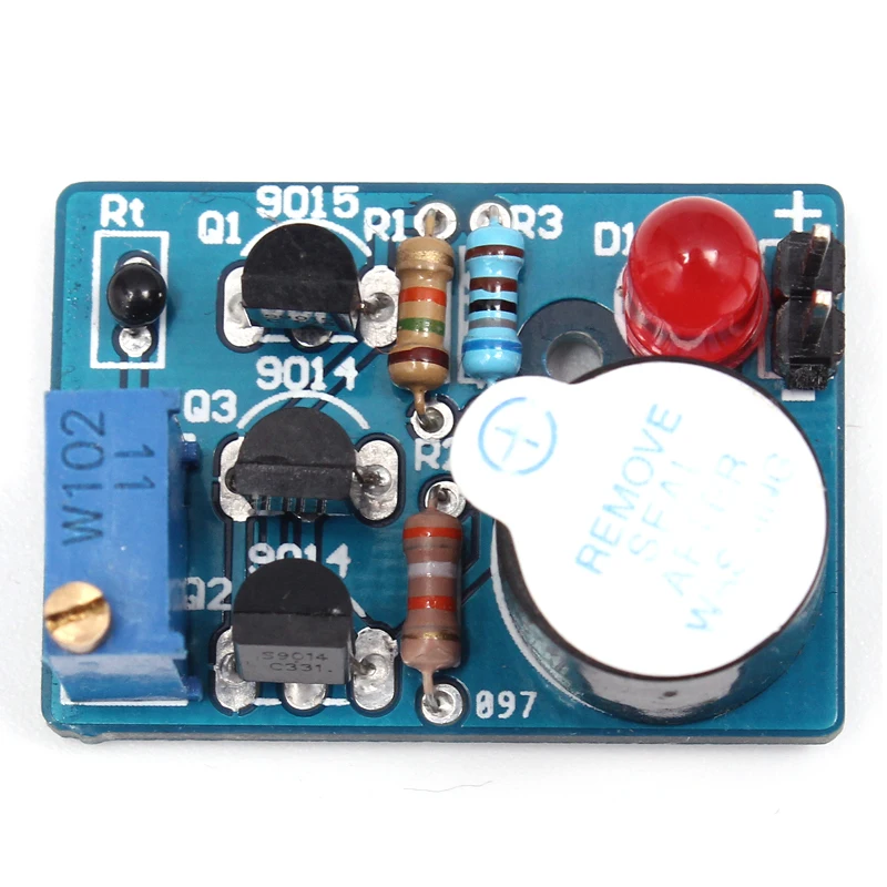 Электронный DIY Kit Контроль температуры Звук Свет Сигнализация Suite DC 3 ~ 5 В комплект