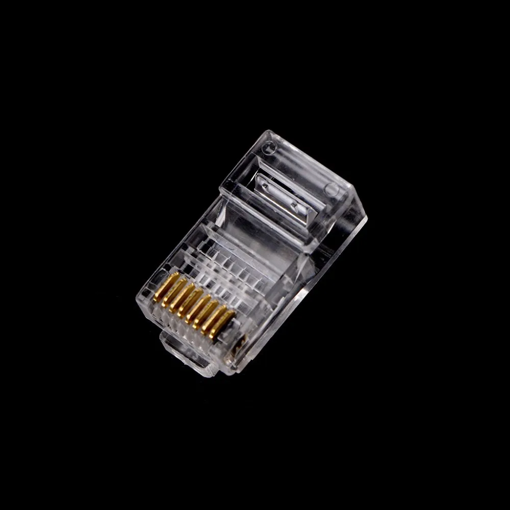 Планшет-OOTDTY 100 шт./упак. RJ45 8-контактный разъем CAT6 сетевой кабель модульные Ethernet