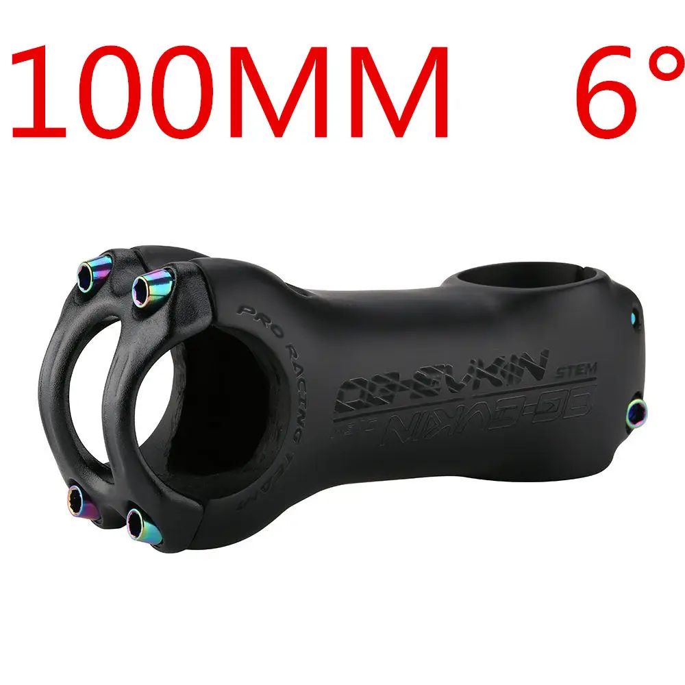 6--100MM OG-EVKIN SM-004 углеродный стержень для велосипеда из титанового сплава для шоссейного велосипеда 31,8 мм 6/17 градусов углеродный MTB велосипедные детали - Цвет: 6--100MM