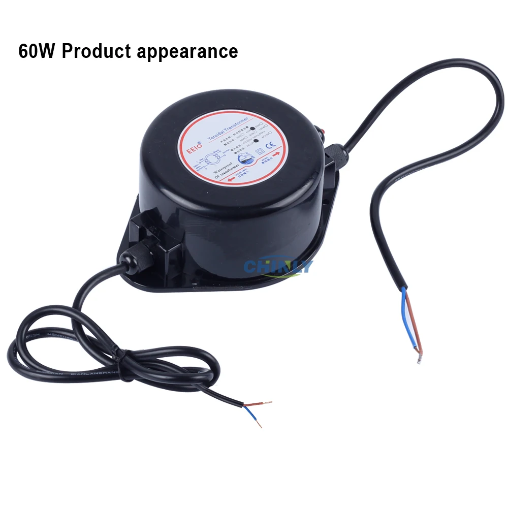 AC12V 60 W Светодиодный переключатель Питание освещение тороидальный трансформатор